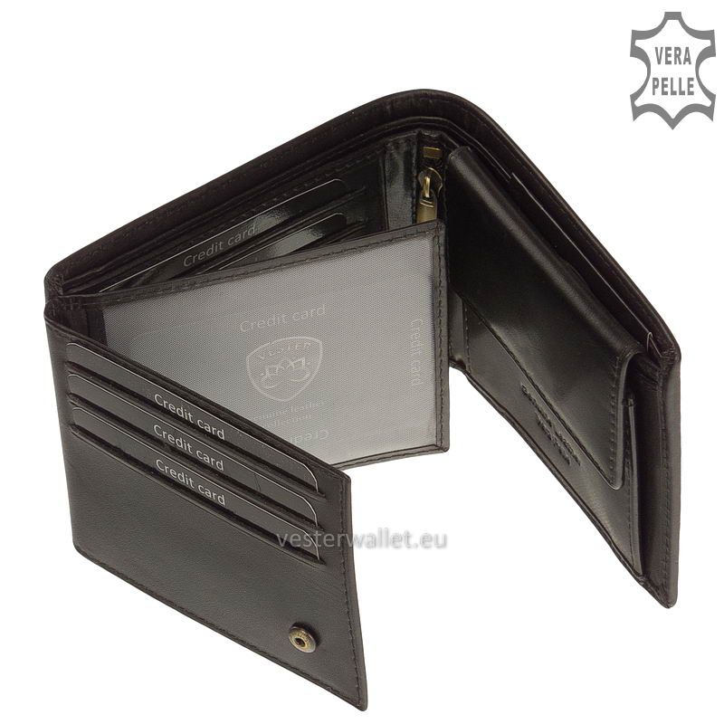 Exkluzív Vester pénztárca VF1021 fekete belső kép-2