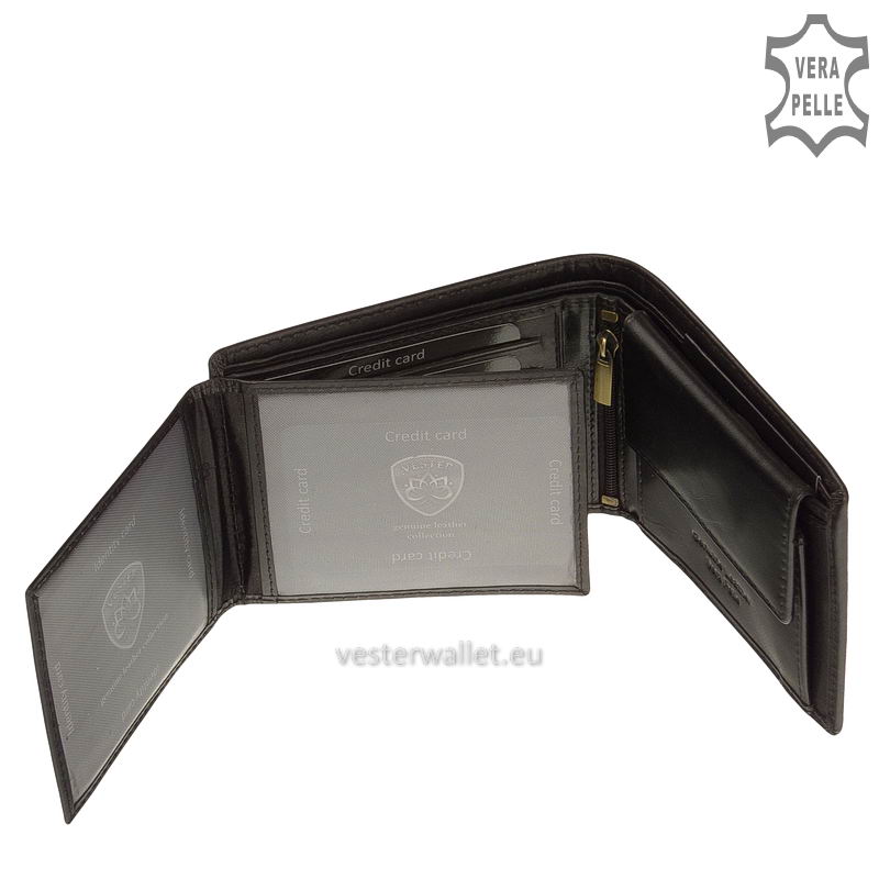 Exkluzív Vester pénztárca VF1021 feketebelső kép-3
